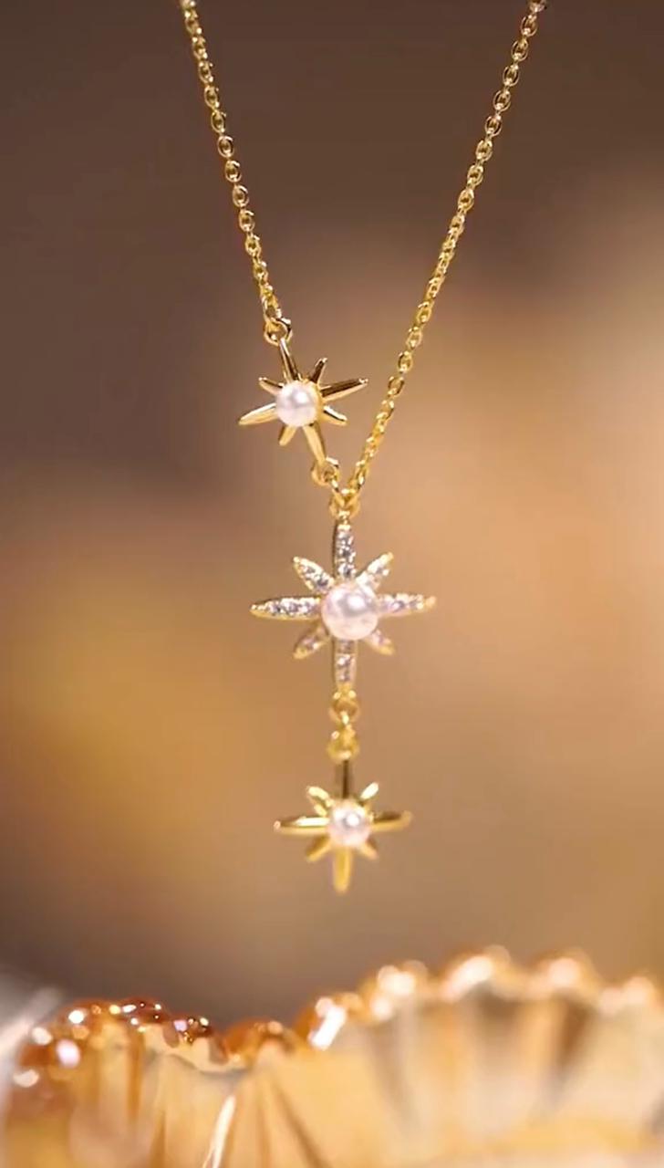 Lively® Colliers Collier étoiles & perles | Lively®